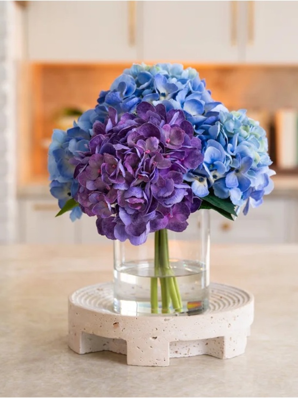 Faux 12” Hydrangea Floral Arrangement